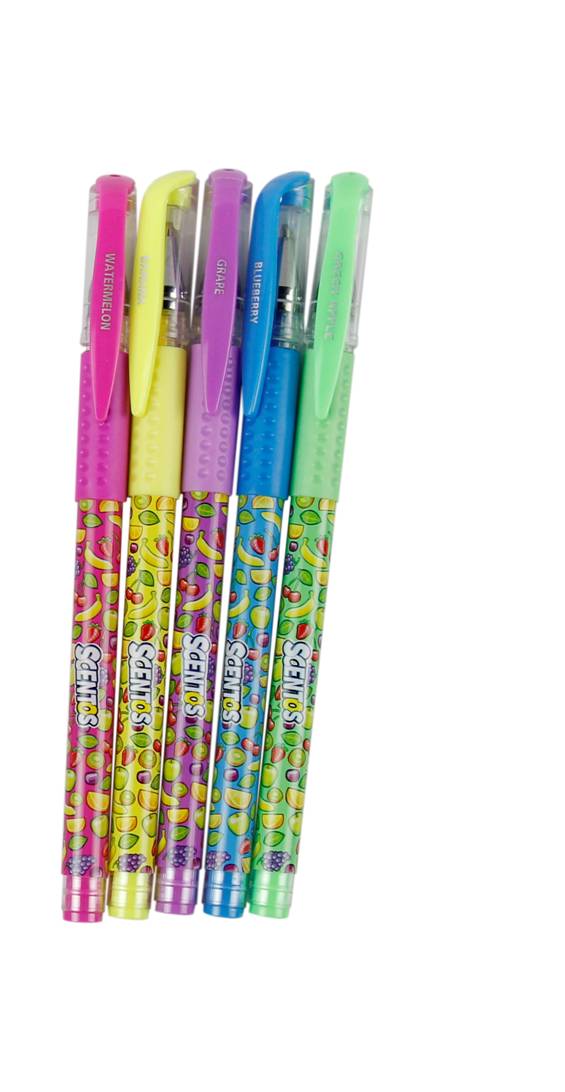 Neon Gel Pens - pack of 5 Scentos