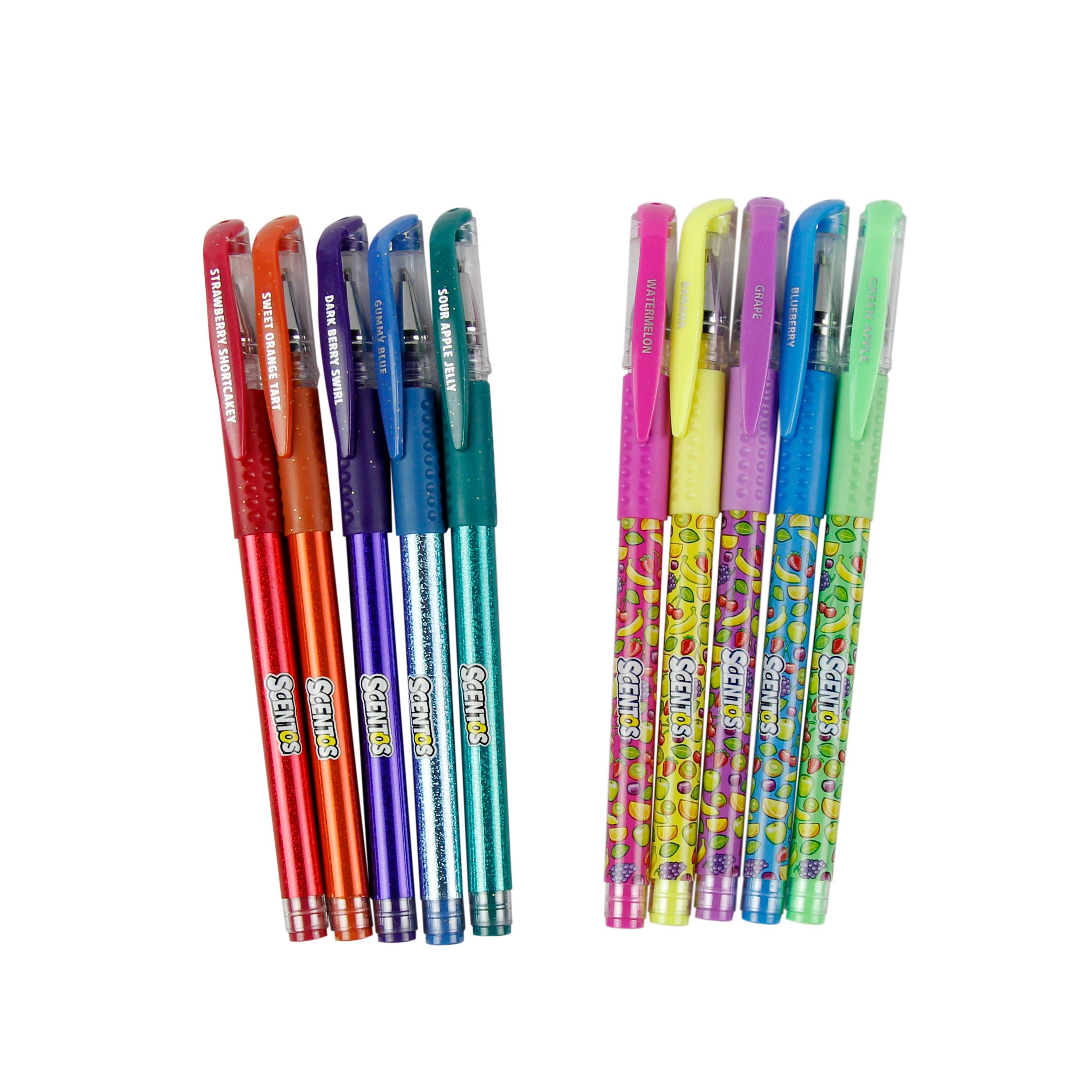 Neon Gel Pens - pack of 5 Scentos