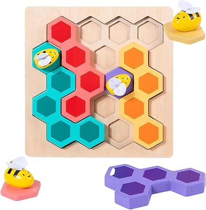 Wooden Puzzle Bee Game