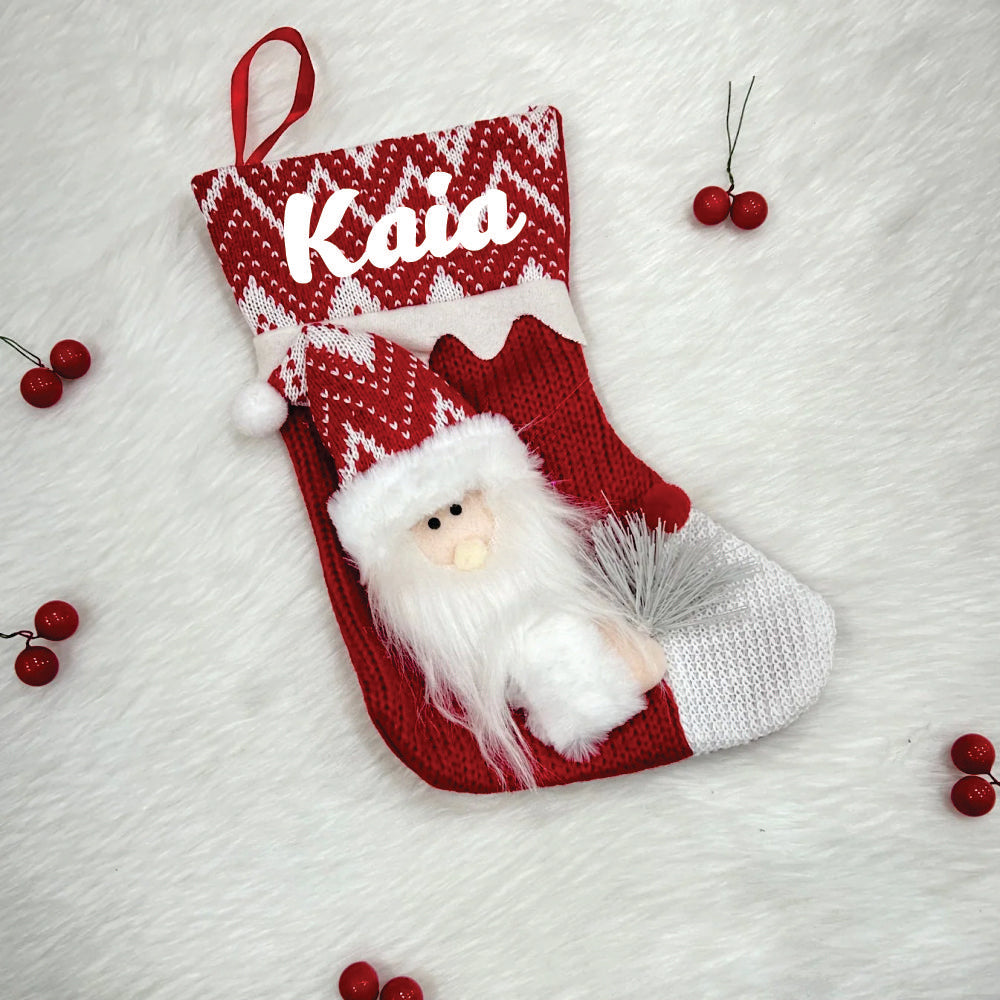 Crochet Comfort Mini Stocking - Santa