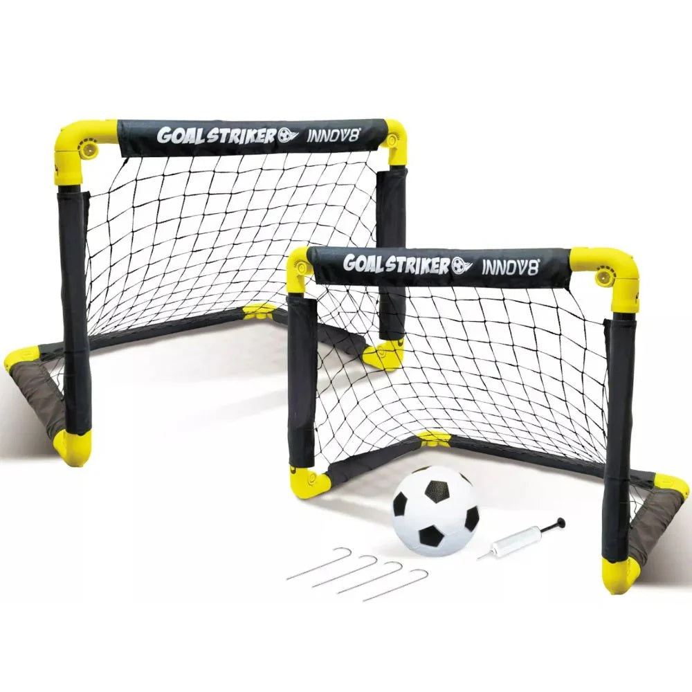 Folding Double Mini Soccer Goal Set.