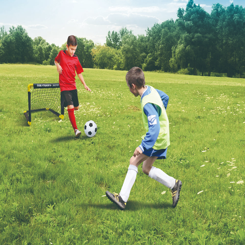 Folding Double Mini Soccer Goal Set.