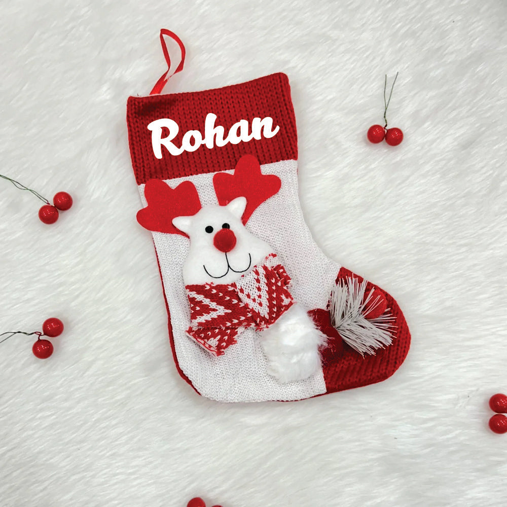 Crochet Comfort Mini Stocking - Reindeer