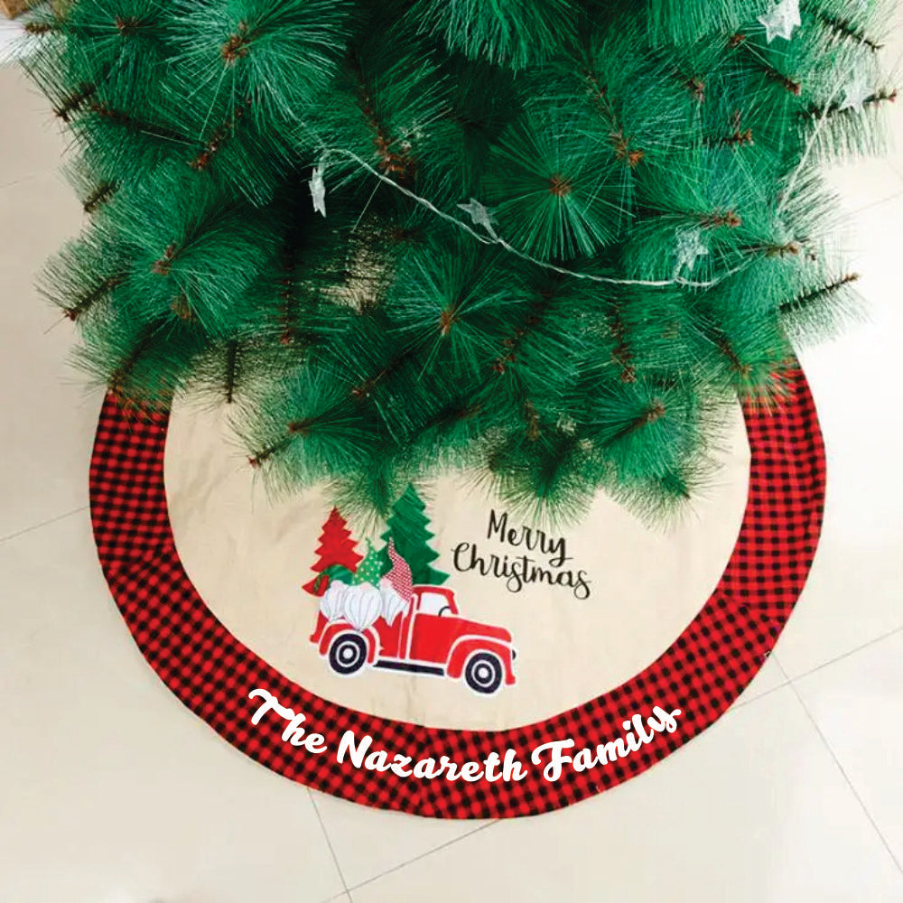 42" Tree Skirt - Santa's Joyride