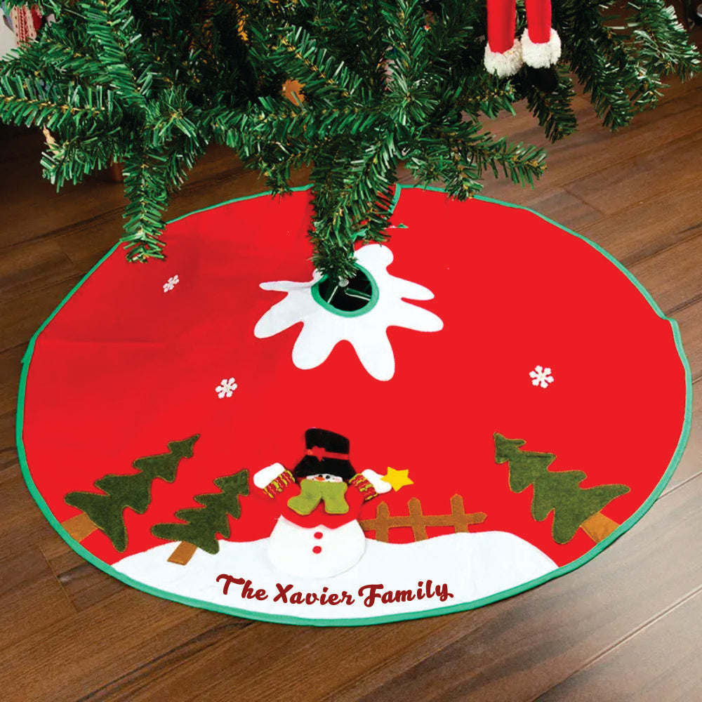 42" Tree Skirt - Snowman’s Magical Playtime