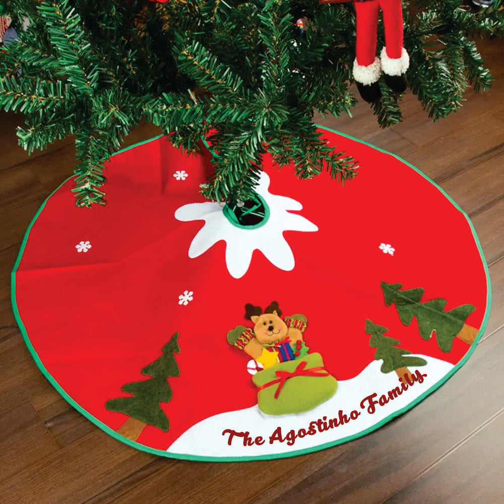 42" Tree Skirt - Reindeer Fun