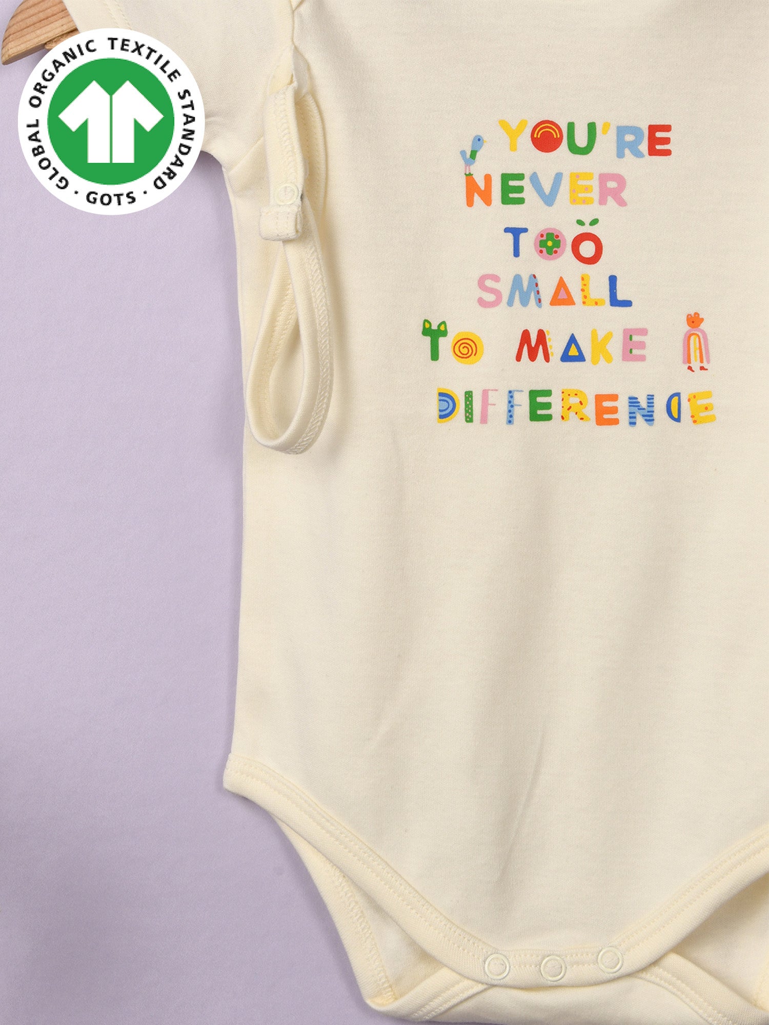 Be the change - Organic Cotton Bodysuit - Totdot