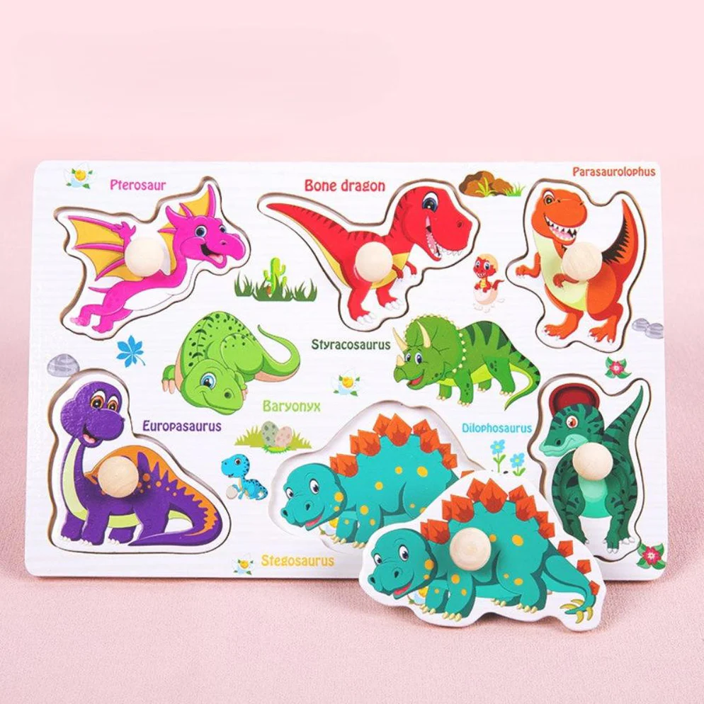 Dino 3 Knob Puzzle