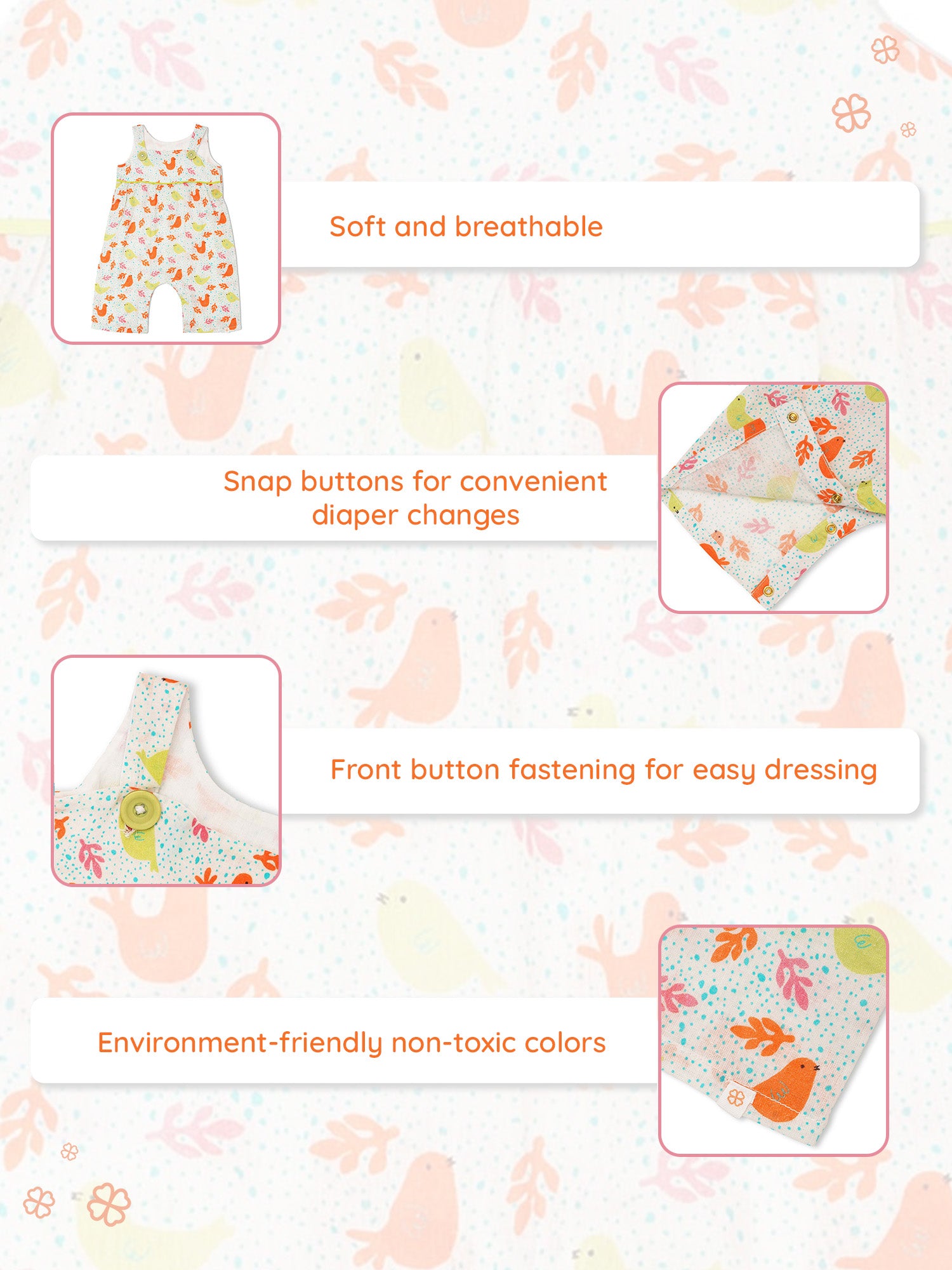 Flutter Friends - Baby Romper - Totdot