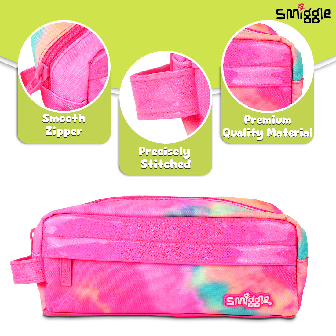 Vivid Essential Pencil Case Pink