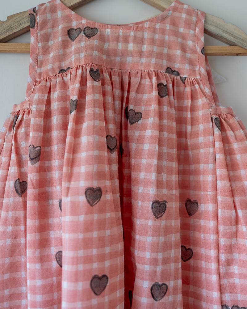 Nightgown - Peach Baked with Love print