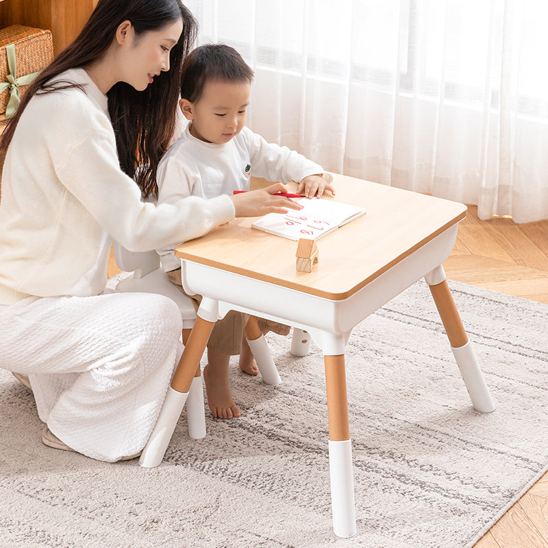 Multipurpose Study table with wooden top and 2 pen holders and 1 Chair