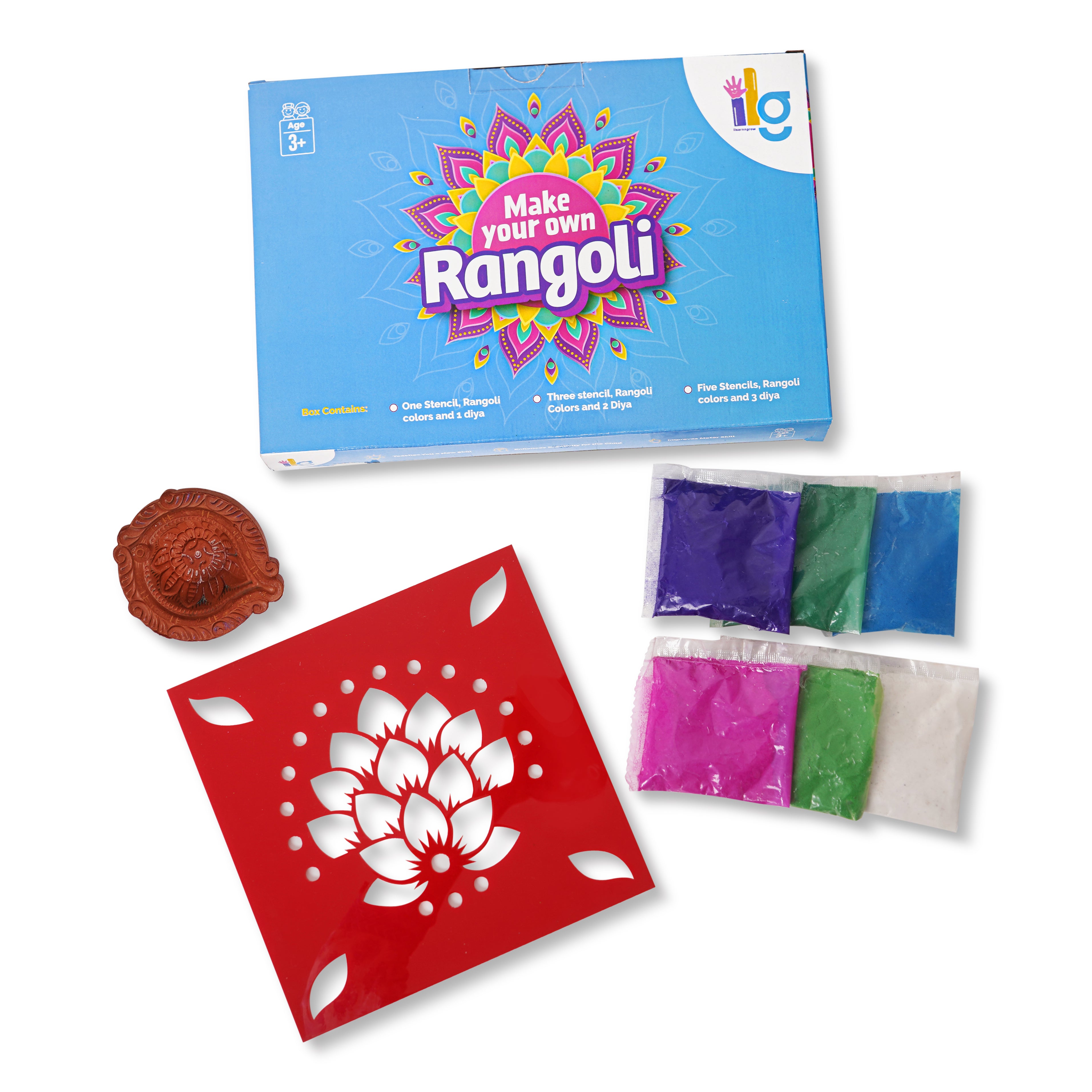 Diwali DIY Rangoli Kit - Traditional Rangoli