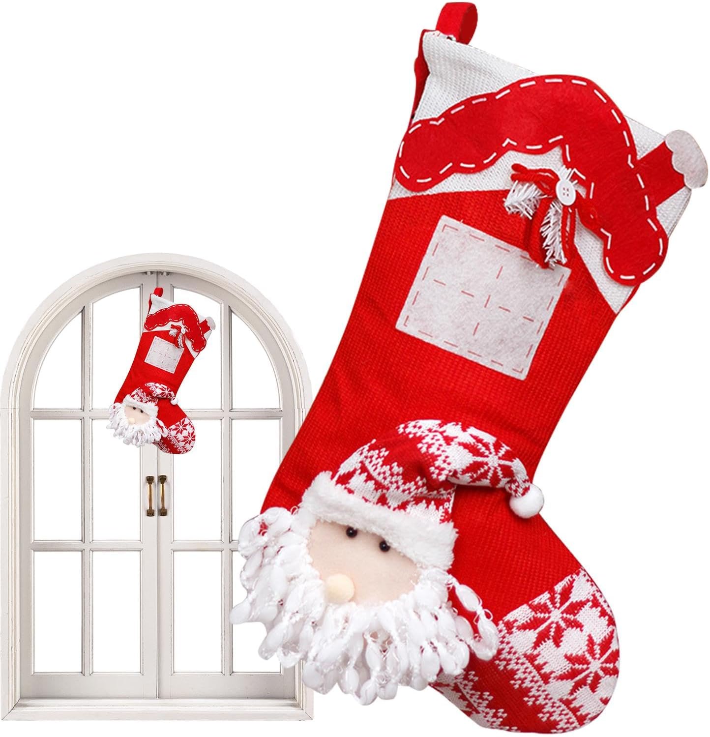Nordic Knit Stocking - Santa