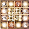 44 Pcs Champagne Rose Gold Baubles