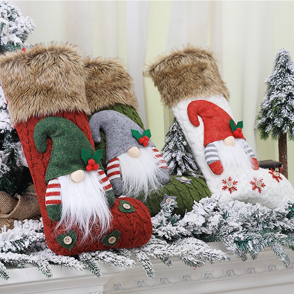 Nordic Gnome Stocking - Snow