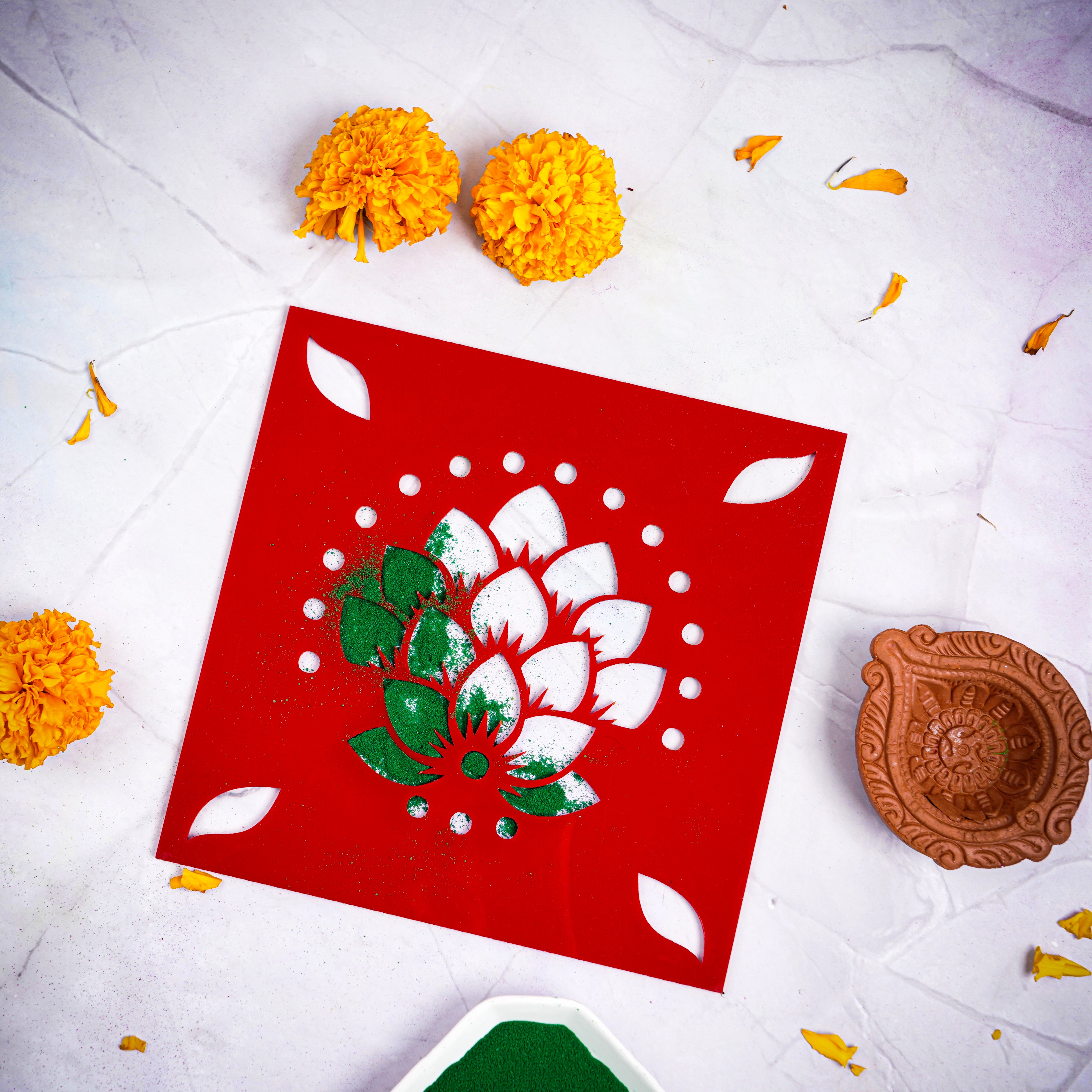 Diwali DIY Rangoli Kit - Traditional Rangoli