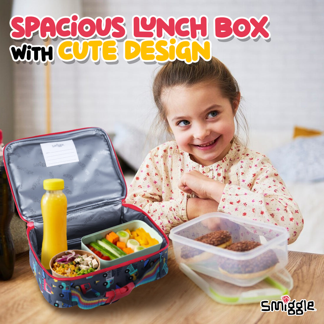 Glide Teeny Tiny Square Lunchbox Grey