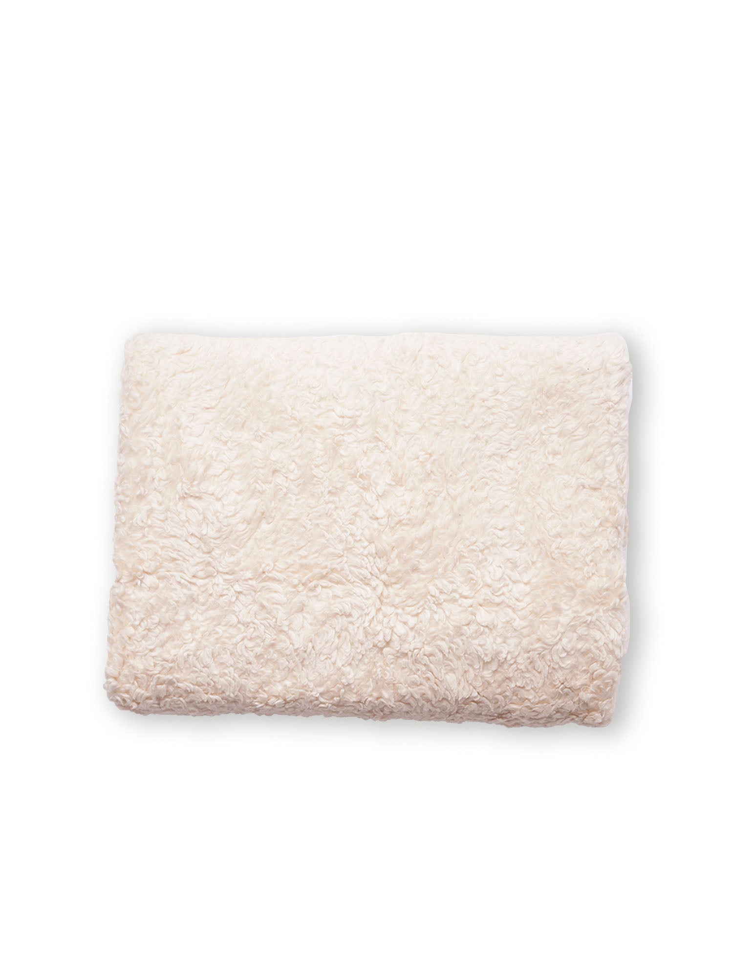 Ivory Sherpa - Organic Cotton Off-White Blanket for Babies - Totdot