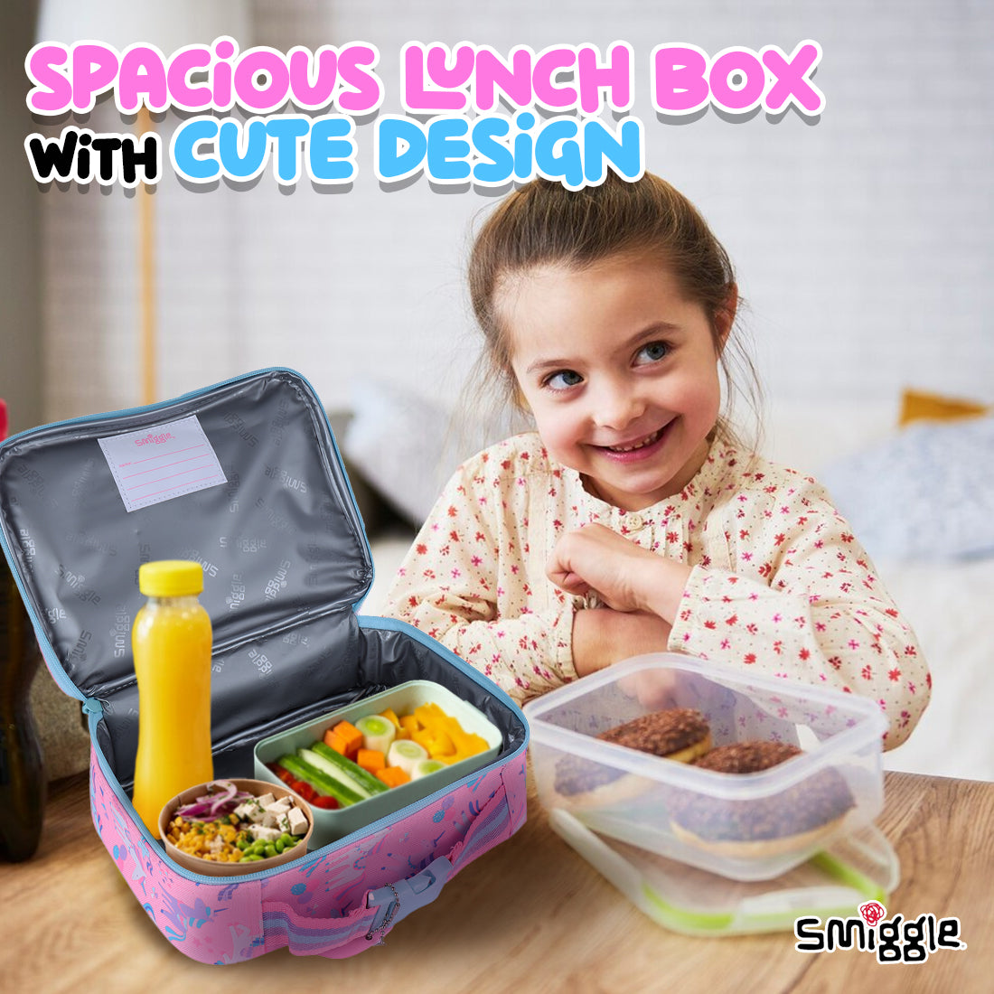 Glide Teeny Tiny Square Lunchbox Pink