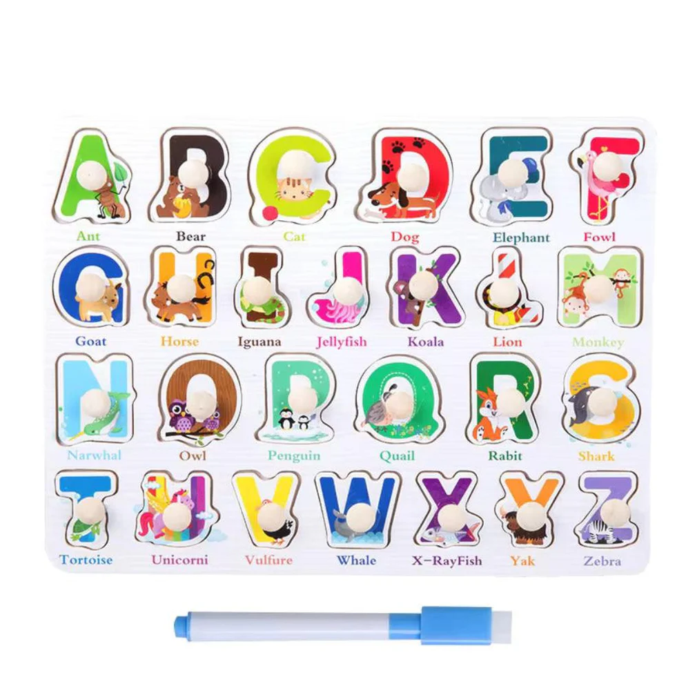 Alphabet 2 Knob Puzzle