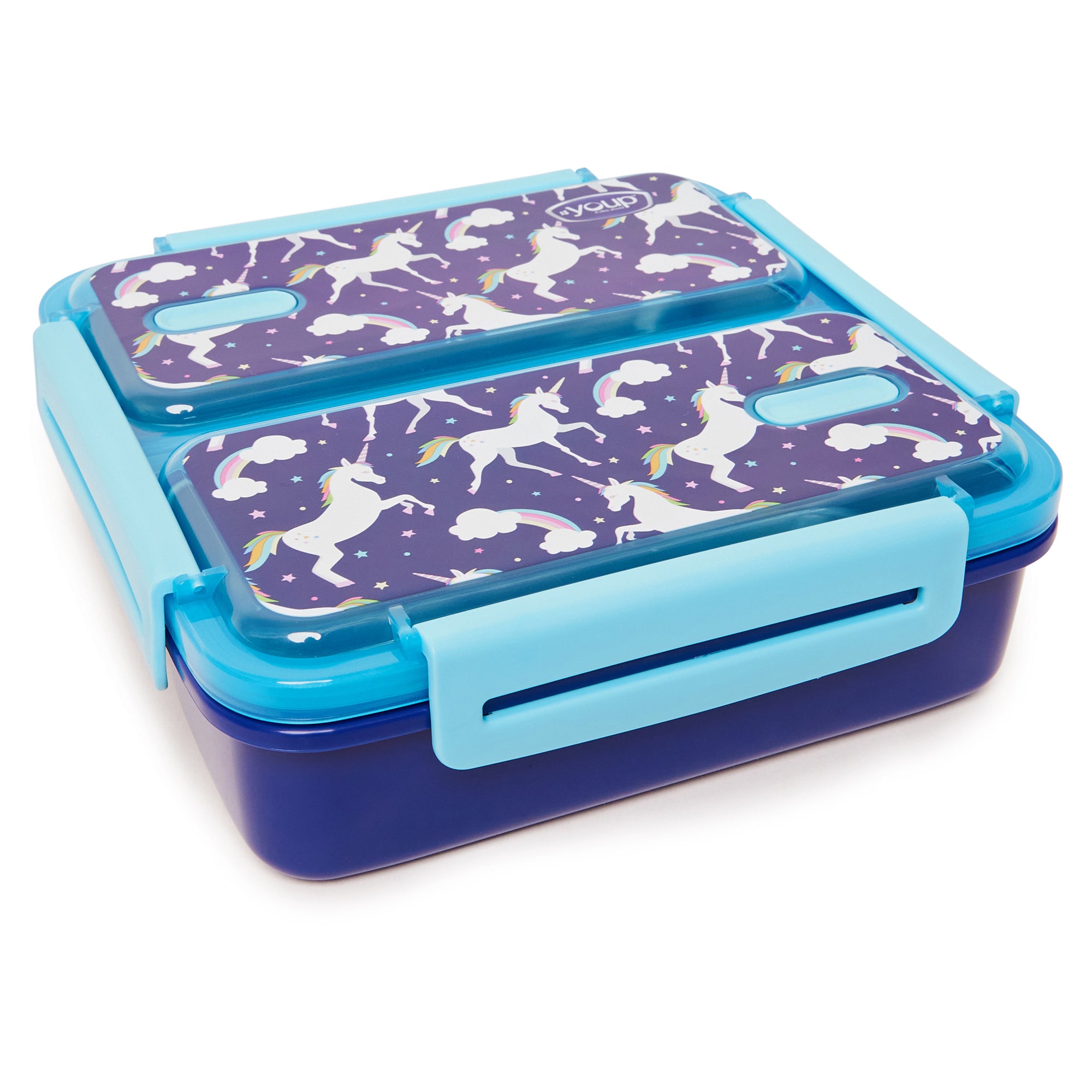Stainless Steel Unicorn Theme Kids  Bento Lunch Box With 2 Compartments Pluto-1100 Ml