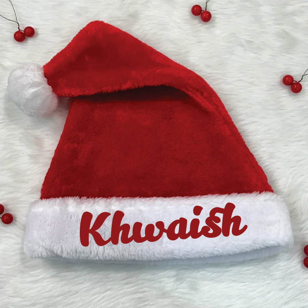 Thick Plush Santa Hat - Adults