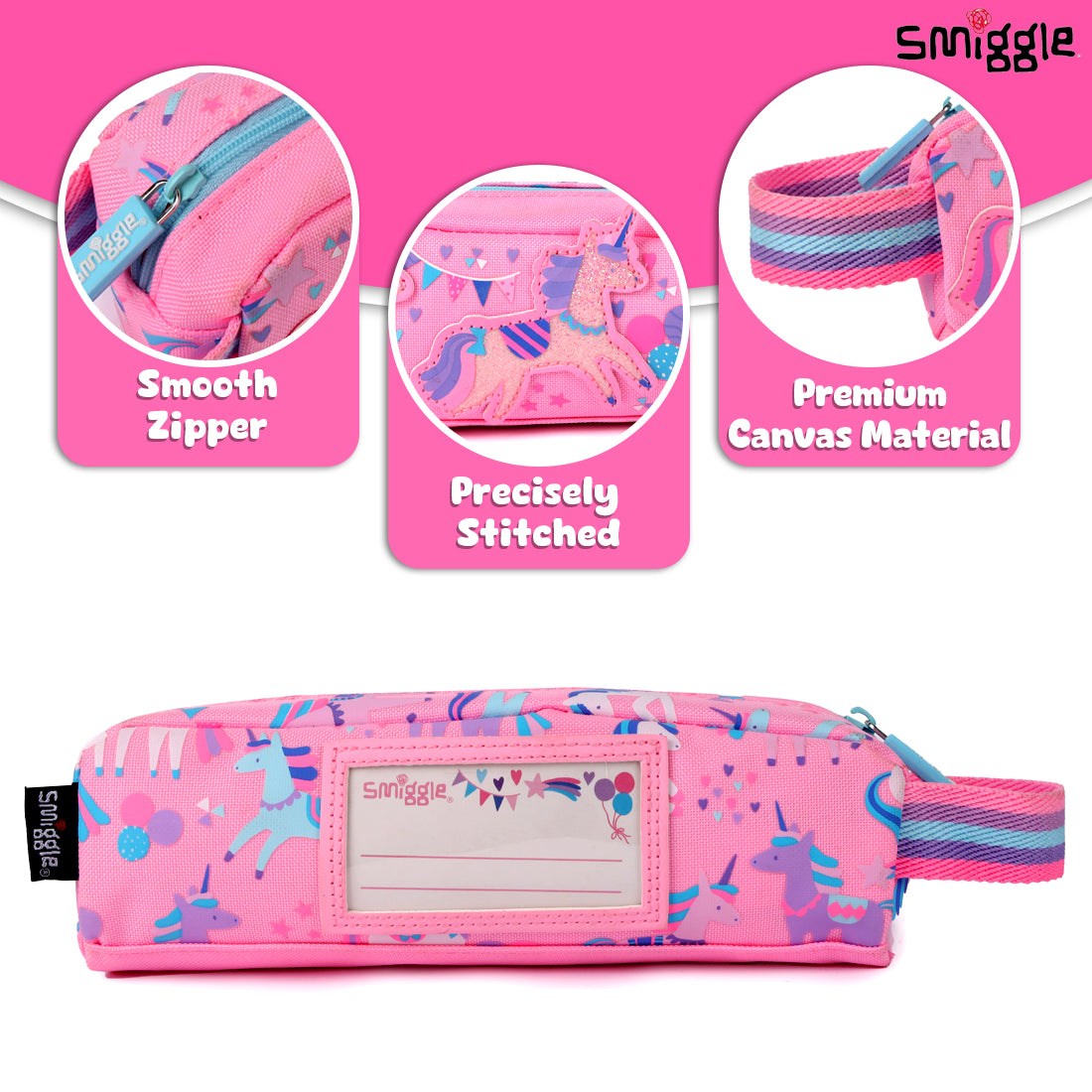 Glide Teeny Tiny Character Pencil Case Pink