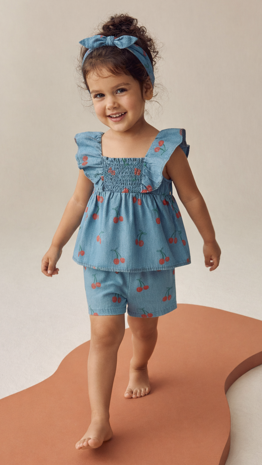 Smocked Meadow Muse Denim