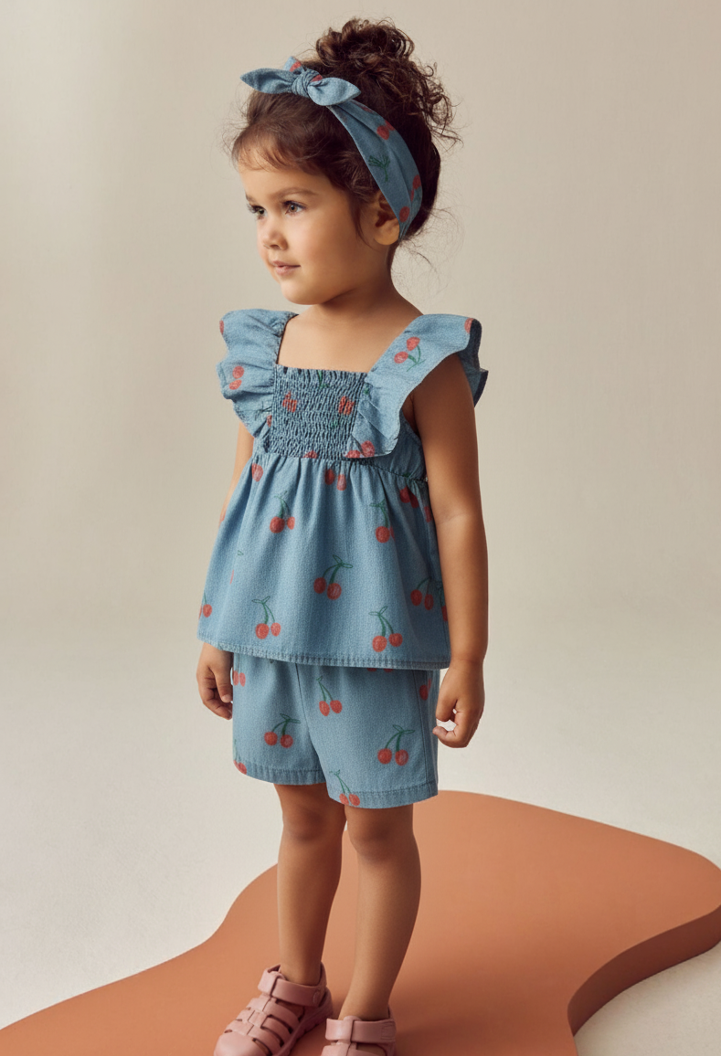 Smocked Meadow Muse Denim