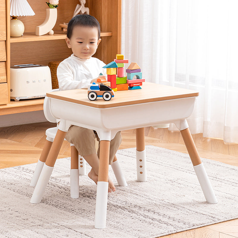 Multipurpose Study table with wooden top and 2 pen holders and 1 Chair
