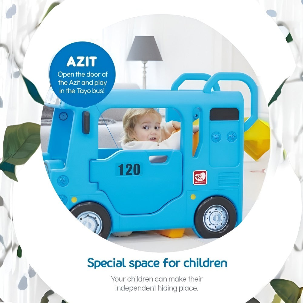 Blue Compact Bus Slide