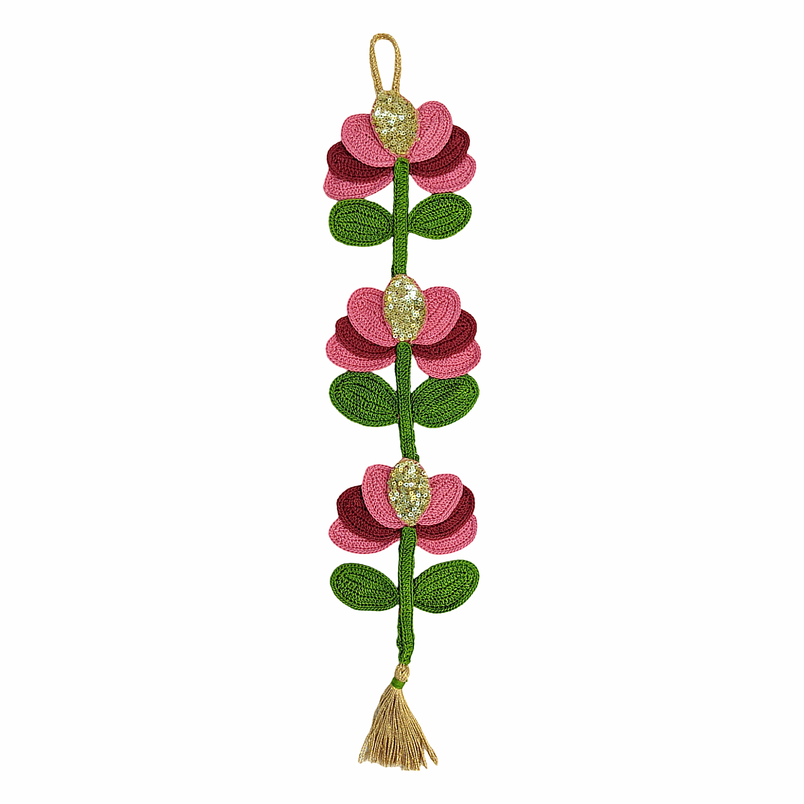 Festive Crochet Lotus Hangings - 8.0