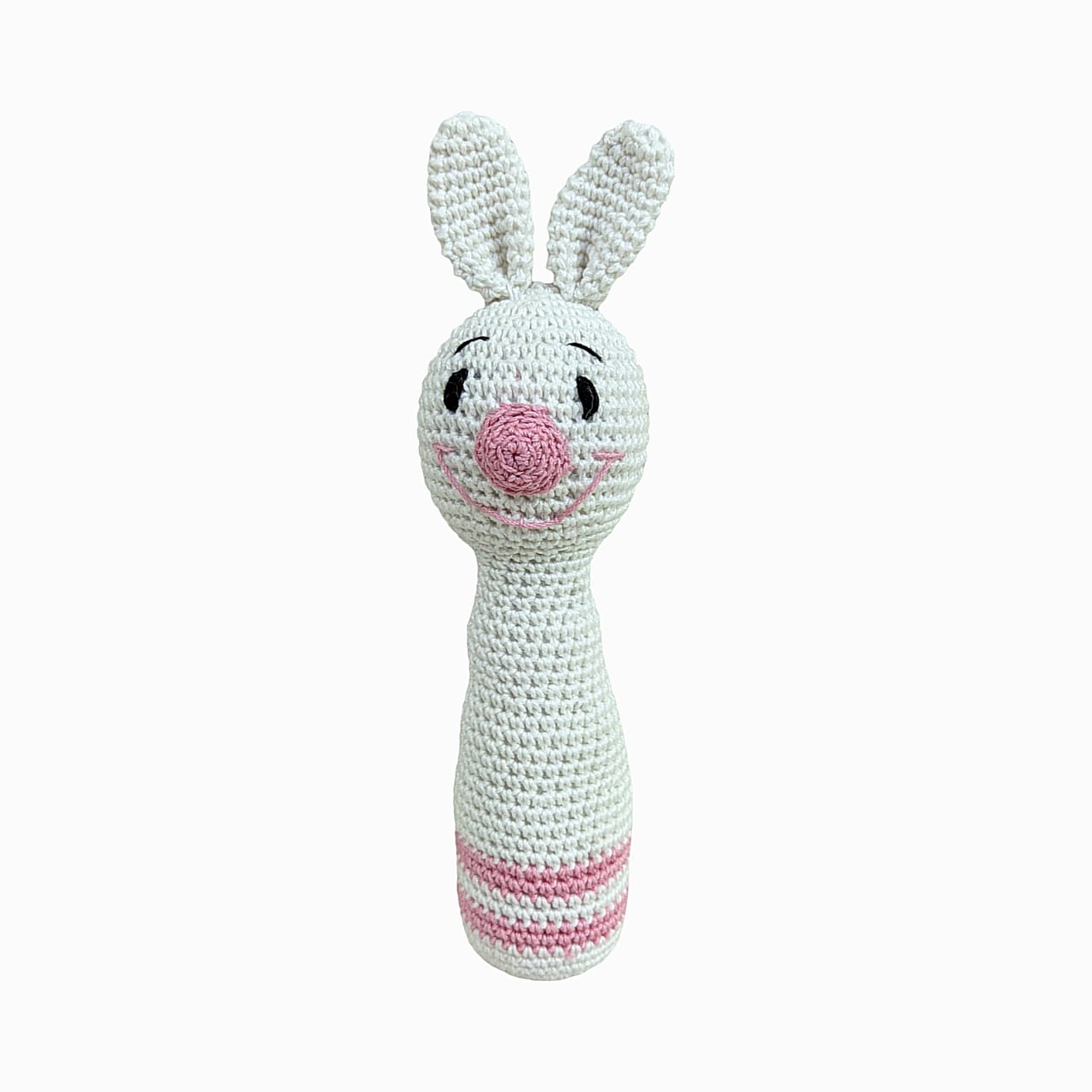 Cuddy Bunnies Hand Rattles - Handmade Crochet Baby Toys