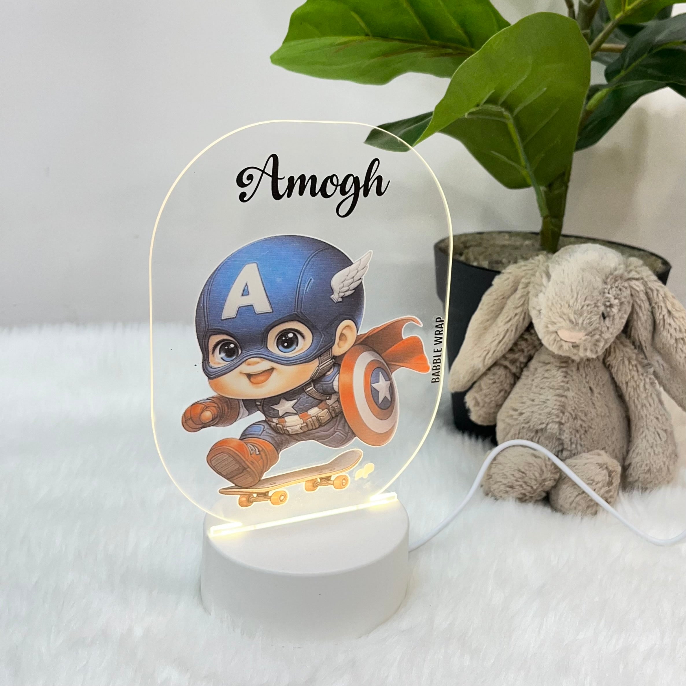 Captain America's Legacy - Acrylic LED Night Lamp