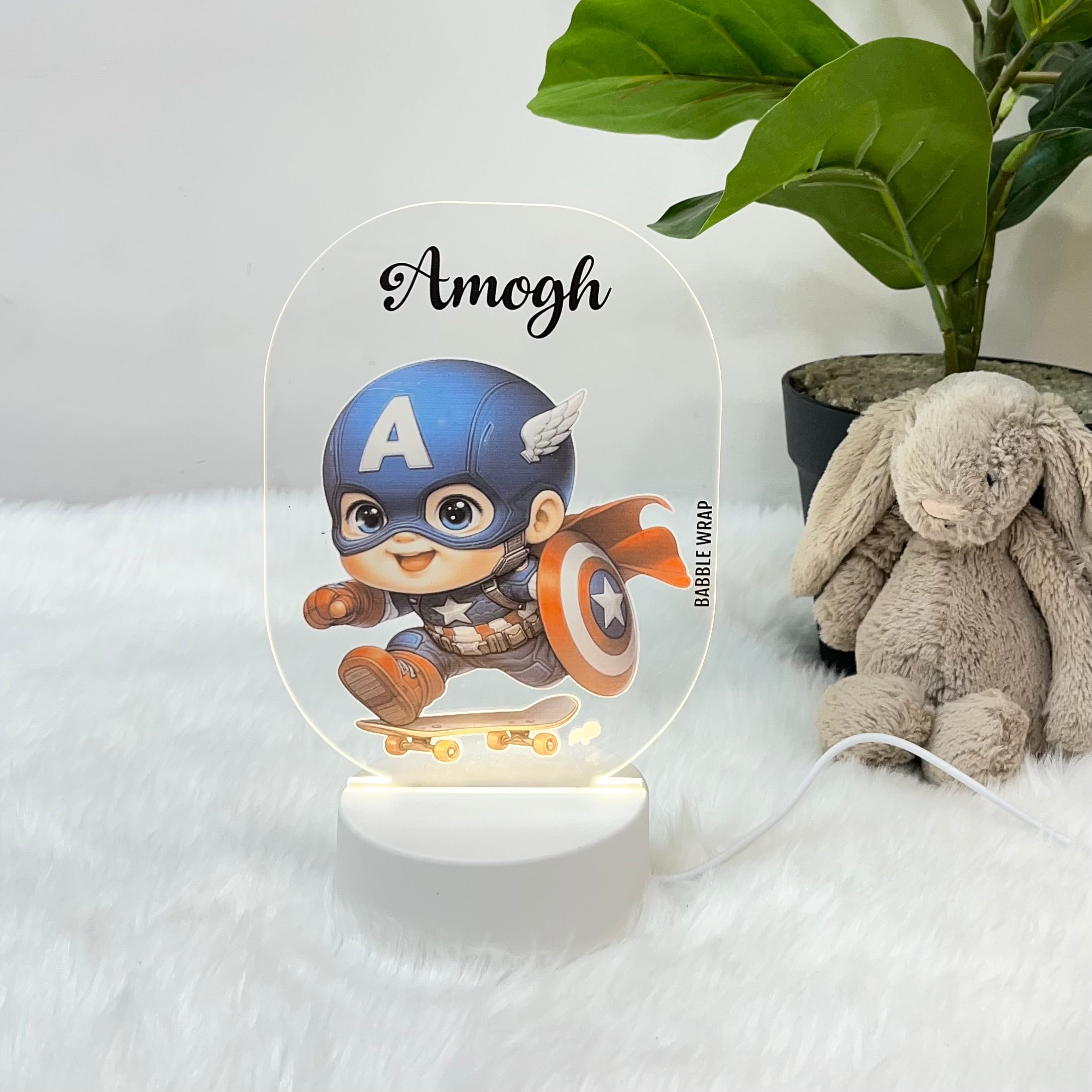 Captain America's Legacy - Acrylic LED Night Lamp