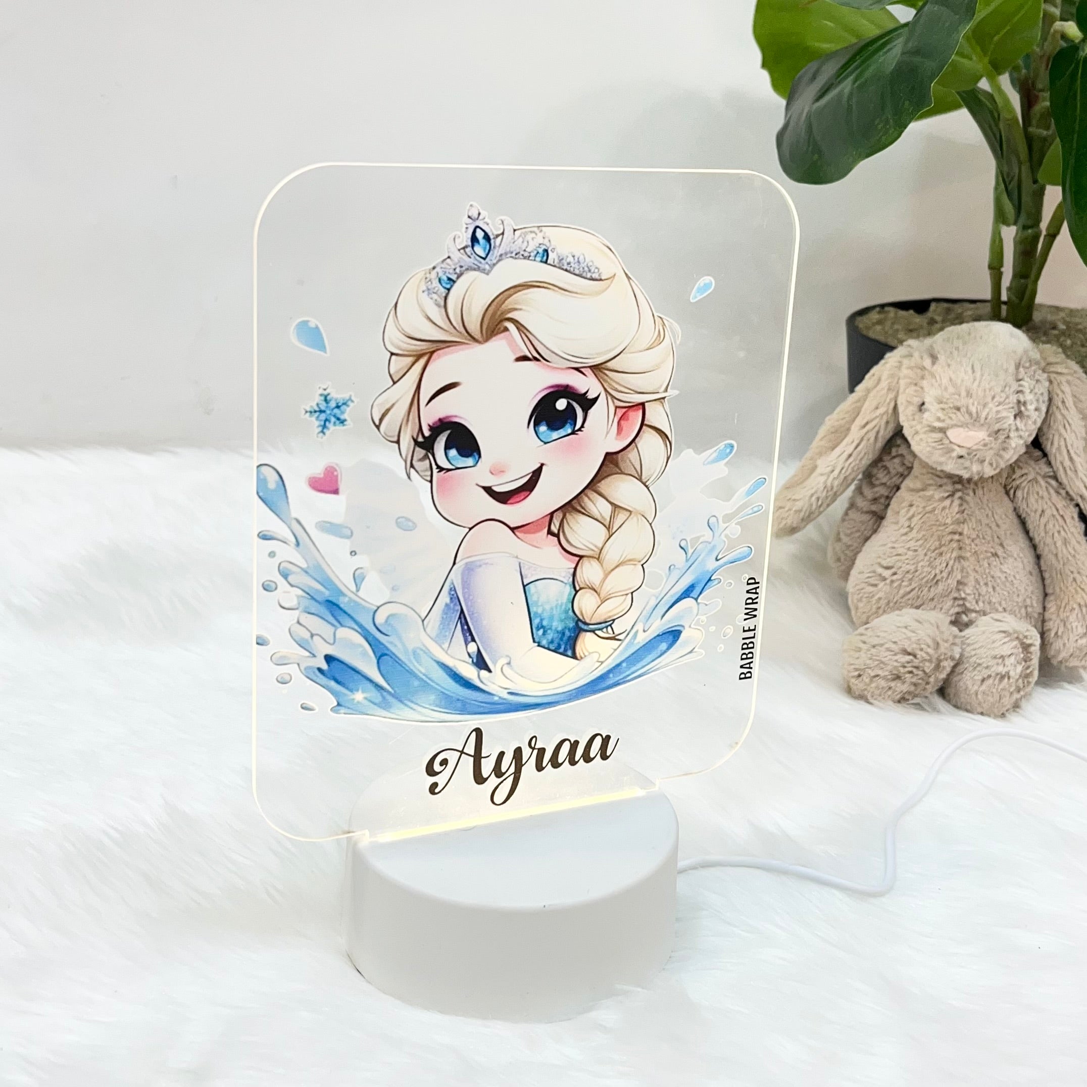 Frozen Radiance - Acrylic LED Night Lamp