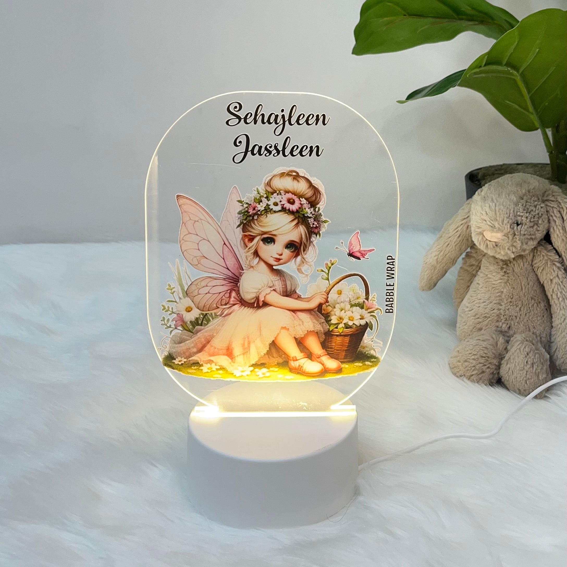 Glimmering Fairy Glow - Acrylic LED Night Lamp