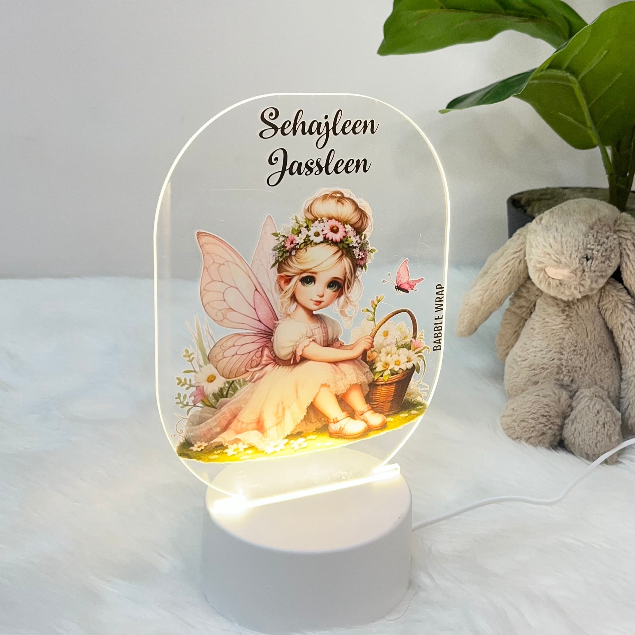 Glimmering Fairy Glow - Acrylic LED Night Lamp