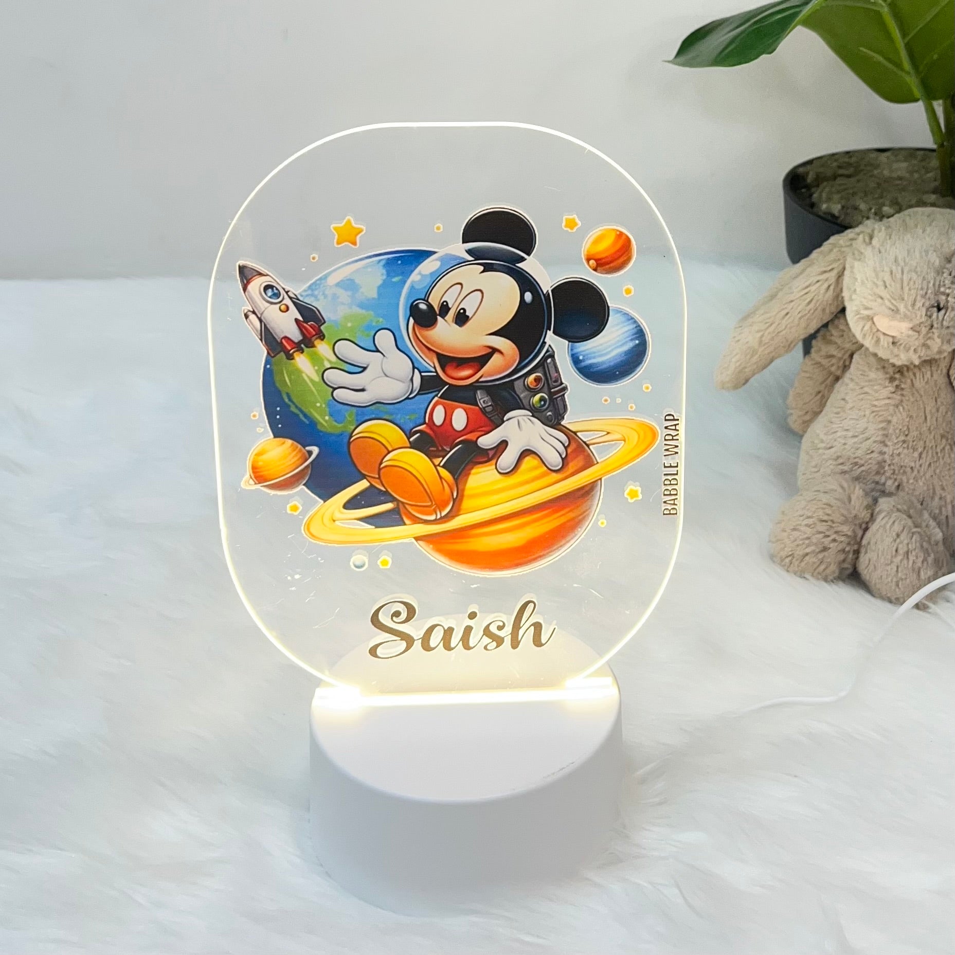 Mickey’s Space Safari - Acrylic LED Night Lamp