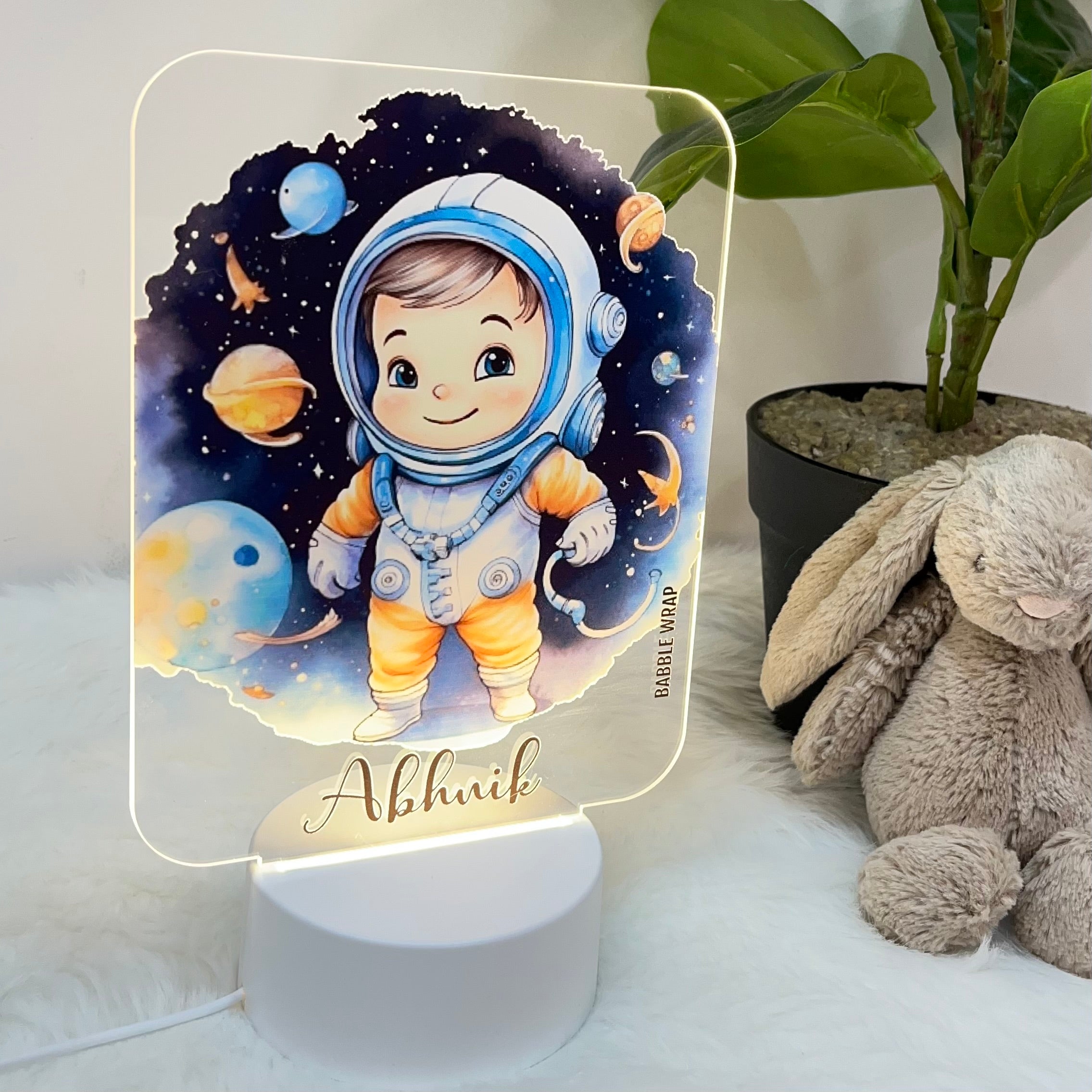 Space Explorer - Acrylic LED Night Lamp