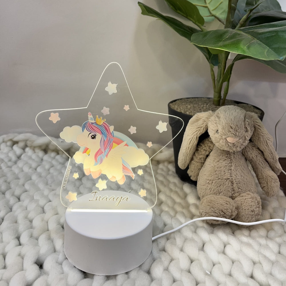 Unicorn Radiance - Acrylic LED Night Lamp