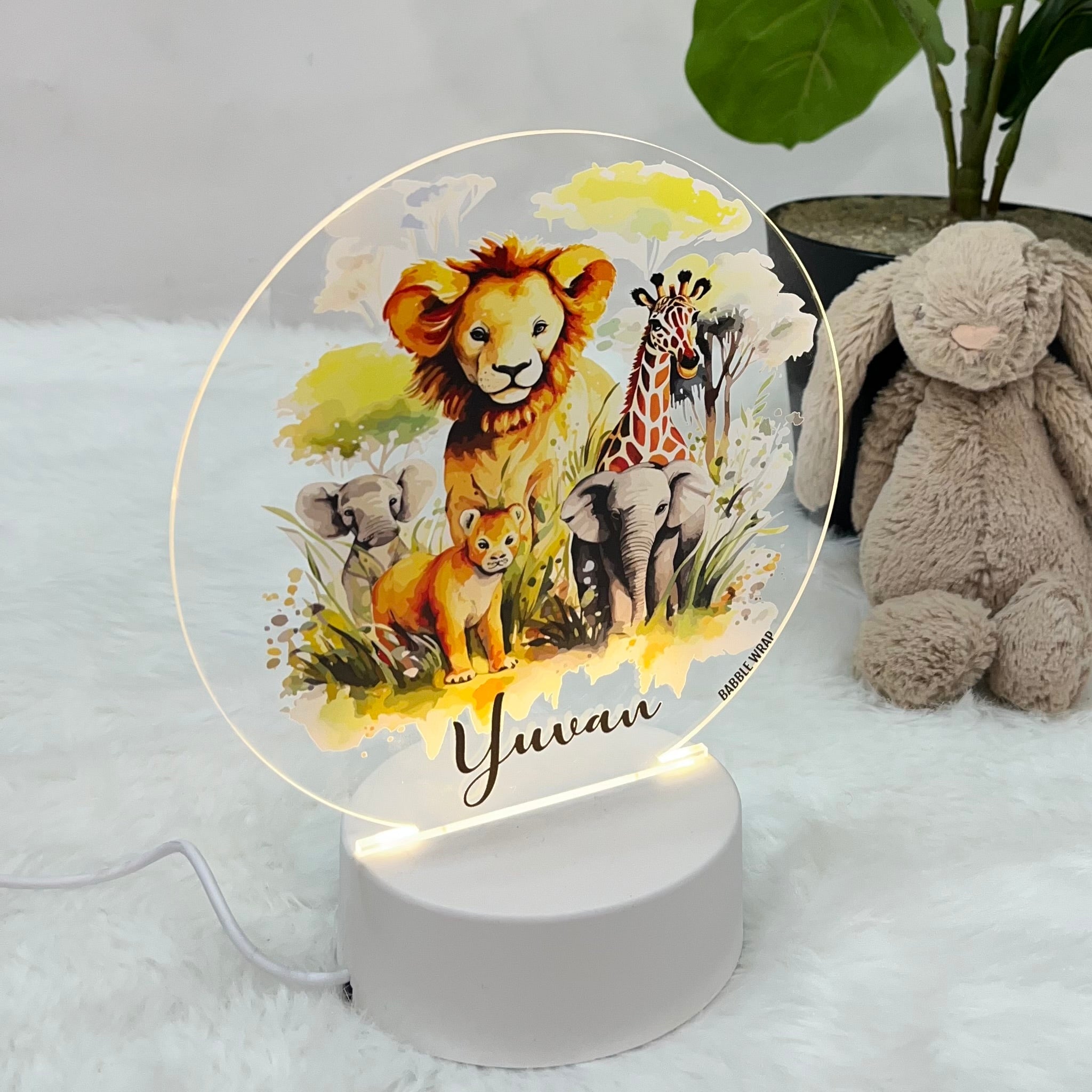 Safari Night - Acrylic LED Night Lamp