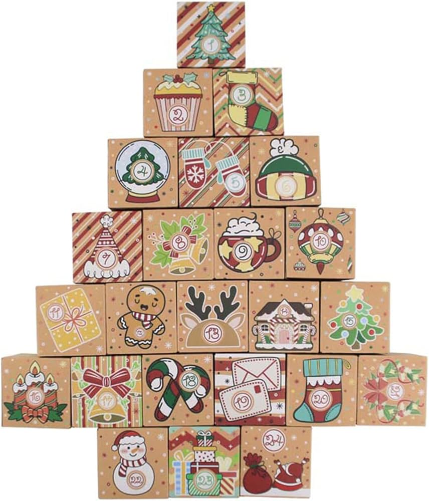 Natural Advent Calendar - 24 Gift Boxes