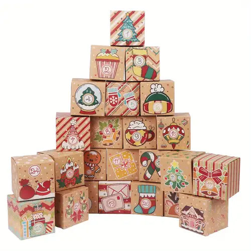 Natural Advent Calendar - 24 Gift Boxes