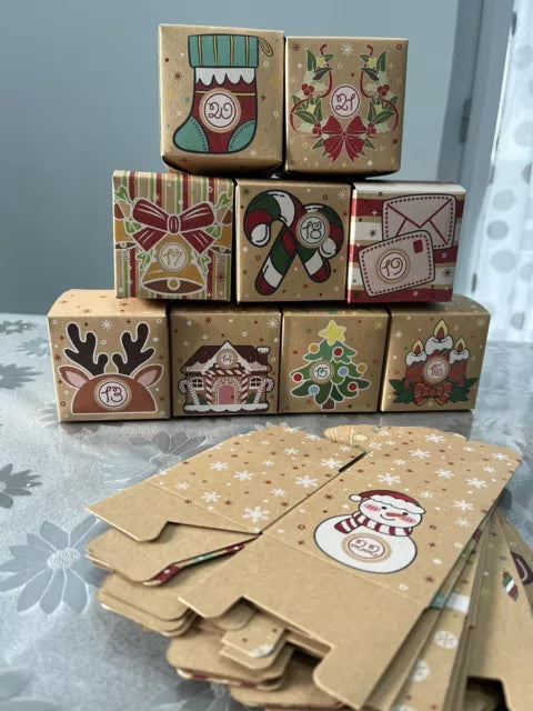 Natural Advent Calendar - 24 Gift Boxes