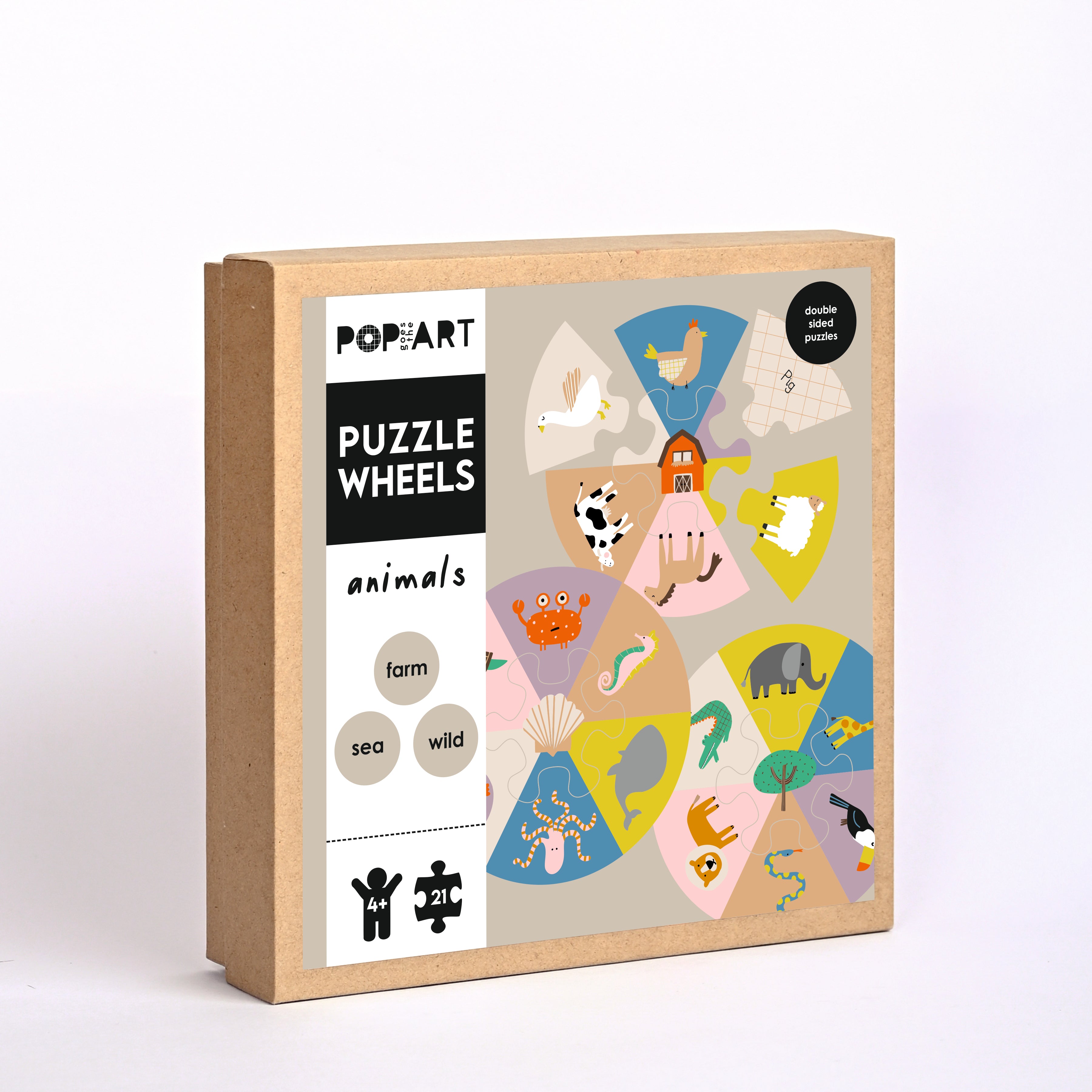 Puzzle Wheels | Animals - Totdot