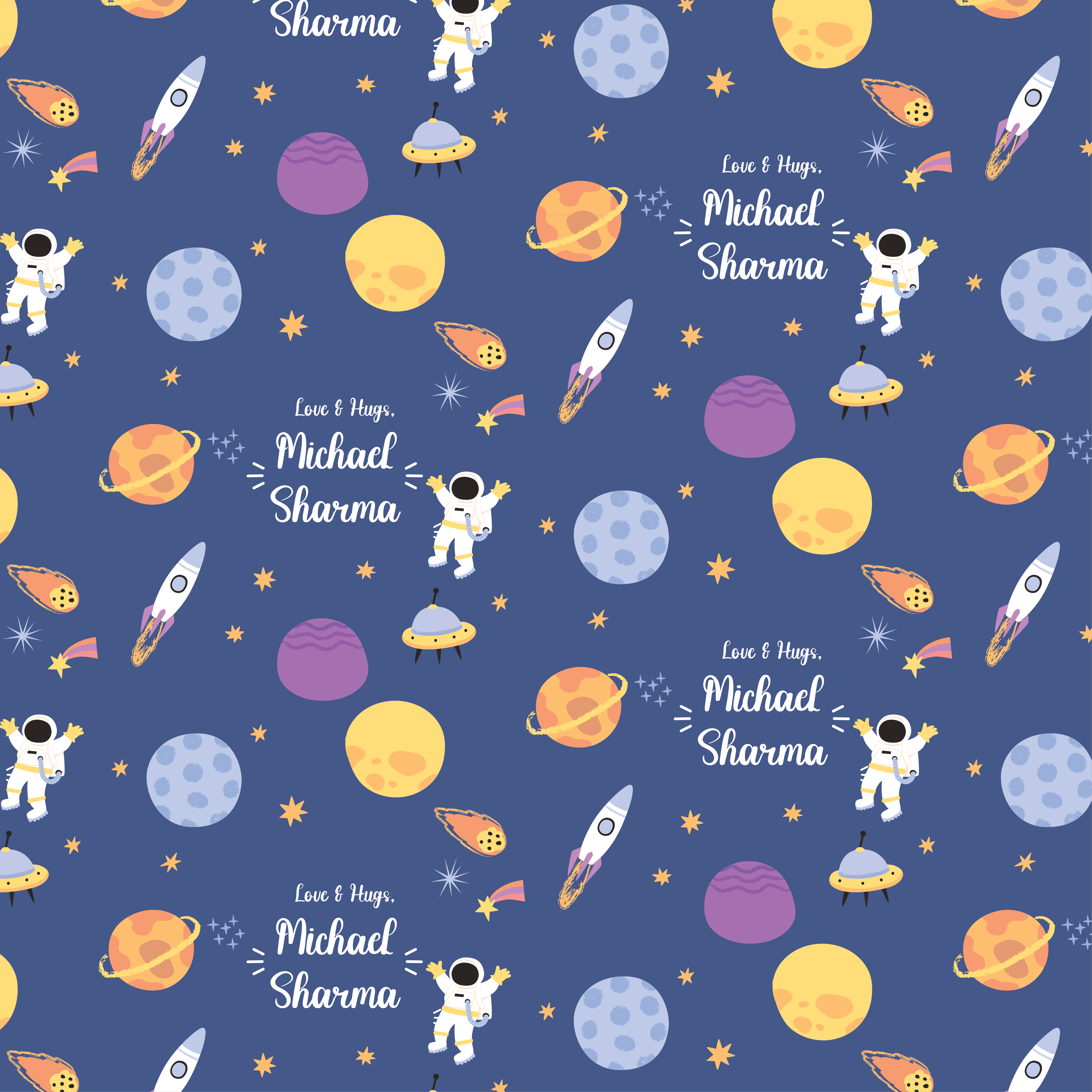 Gift Wrapping Paper  - Astronaut’s Adventure