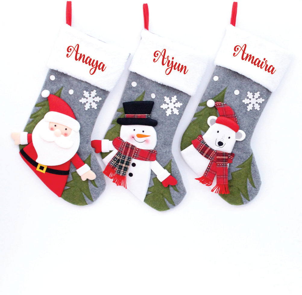 Winter Wonderland Stockings - Snowy Snowman