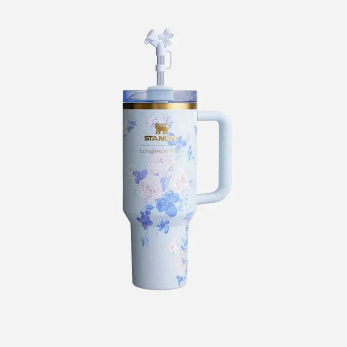 Bluebelle Bloom -40oz - Limited Edition Stanley x Love Shack Fancy